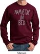 Mens Yoga Sweatshirt Namastay In Bed Sweat Shirt