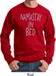 Mens Yoga Sweatshirt Namastay In Bed Sweat Shirt