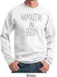 Mens Yoga Sweatshirt Namastay In Bed Sweat Shirt