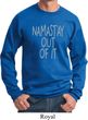 Mens Yoga Sweatshirt Namastay Out Of It Sweat Shirt