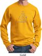 Mens Yoga Sweatshirt Namaste Lotus Pose Sweat Shirt