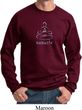 Mens Yoga Sweatshirt Namaste Lotus Pose Sweat Shirt