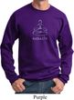 Mens Yoga Sweatshirt Namaste Lotus Pose Sweat Shirt