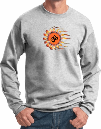 Mens Yoga Sweatshirt Ohm Sun Sweat Shirt