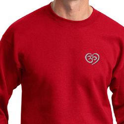 Mens Yoga Sweatshirt OM Heart Pocket Print Sweat Shirt Mens Yoga Sweatshirt OM Heart Pocket Print Sweat Shirt