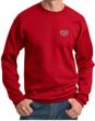 Mens Yoga Sweatshirt OM Heart Pocket Print Sweat Shirt