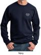 Mens Yoga Sweatshirt OM Heart Pocket Print Sweat Shirt