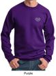 Mens Yoga Sweatshirt OM Heart Pocket Print Sweat Shirt