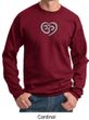 Mens Yoga Sweatshirt OM Heart Sweat Shirt