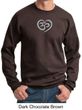 Mens Yoga Sweatshirt OM Heart Sweat Shirt