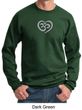 Mens Yoga Sweatshirt OM Heart Sweat Shirt