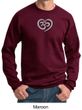 Mens Yoga Sweatshirt OM Heart Sweat Shirt
