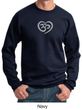 Mens Yoga Sweatshirt OM Heart Sweat Shirt