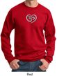 Mens Yoga Sweatshirt OM Heart Sweat Shirt