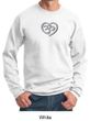 Mens Yoga Sweatshirt OM Heart Sweat Shirt