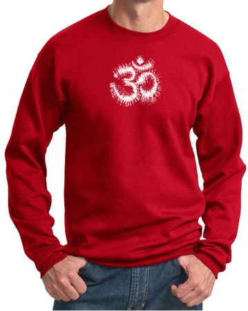 Mens Yoga Sweatshirt OM Tie Dye Sweat Shirt