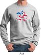 Mens Yoga Sweatshirt Patriotic Om Sweat Shirt