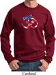 Mens Yoga Sweatshirt Patriotic Om Sweat Shirt