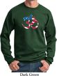 Mens Yoga Sweatshirt Patriotic Om Sweat Shirt