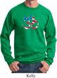 Mens Yoga Sweatshirt Patriotic Om Sweat Shirt