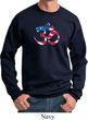 Mens Yoga Sweatshirt Patriotic Om Sweat Shirt