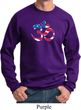 Mens Yoga Sweatshirt Patriotic Om Sweat Shirt