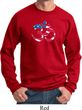 Mens Yoga Sweatshirt Patriotic Om Sweat Shirt