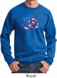Mens Yoga Sweatshirt Patriotic Om Sweat Shirt