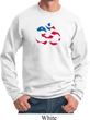 Mens Yoga Sweatshirt Patriotic Om Sweat Shirt