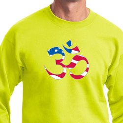 Mens Yoga Sweatshirt Patriotic Om Sweat Shirt Mens Yoga Sweatshirt Patriotic Om Sweat Shirt