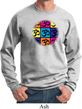 Mens Yoga Sweatshirt Pop Art Om Sweat Shirt