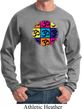 Mens Yoga Sweatshirt Pop Art Om Sweat Shirt
