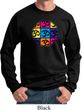 Mens Yoga Sweatshirt Pop Art Om Sweat Shirt