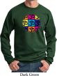 Mens Yoga Sweatshirt Pop Art Om Sweat Shirt