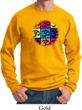 Mens Yoga Sweatshirt Pop Art Om Sweat Shirt