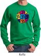 Mens Yoga Sweatshirt Pop Art Om Sweat Shirt