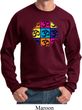 Mens Yoga Sweatshirt Pop Art Om Sweat Shirt