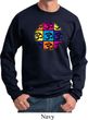 Mens Yoga Sweatshirt Pop Art Om Sweat Shirt