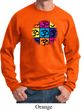 Mens Yoga Sweatshirt Pop Art Om Sweat Shirt