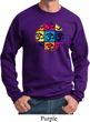Mens Yoga Sweatshirt Pop Art Om Sweat Shirt