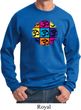 Mens Yoga Sweatshirt Pop Art Om Sweat Shirt