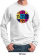 Mens Yoga Sweatshirt Pop Art Om Sweat Shirt