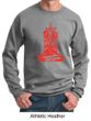 Mens Yoga Sweatshirt Red Tara Sweat Shirt