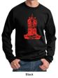 Mens Yoga Sweatshirt Red Tara Sweat Shirt