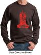 Mens Yoga Sweatshirt Red Tara Sweat Shirt