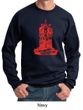 Mens Yoga Sweatshirt Red Tara Sweat Shirt