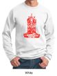 Mens Yoga Sweatshirt Red Tara Sweat Shirt