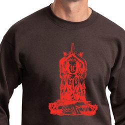 Mens Yoga Sweatshirt Red Tara Sweat Shirt