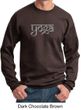 Mens Yoga Sweatshirt Sanskrit Yoga Text Sweat Shirt
