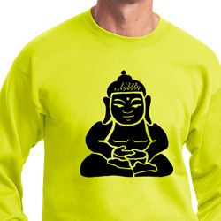 Mens Yoga Sweatshirt Shadow Buddha Sweat Shirt